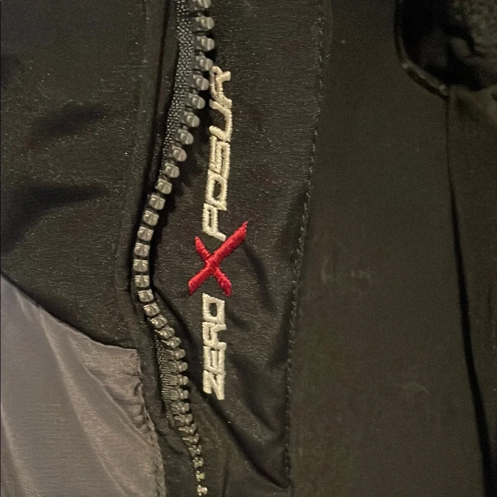 Zero x posur Black and Gray Puffer Jacket